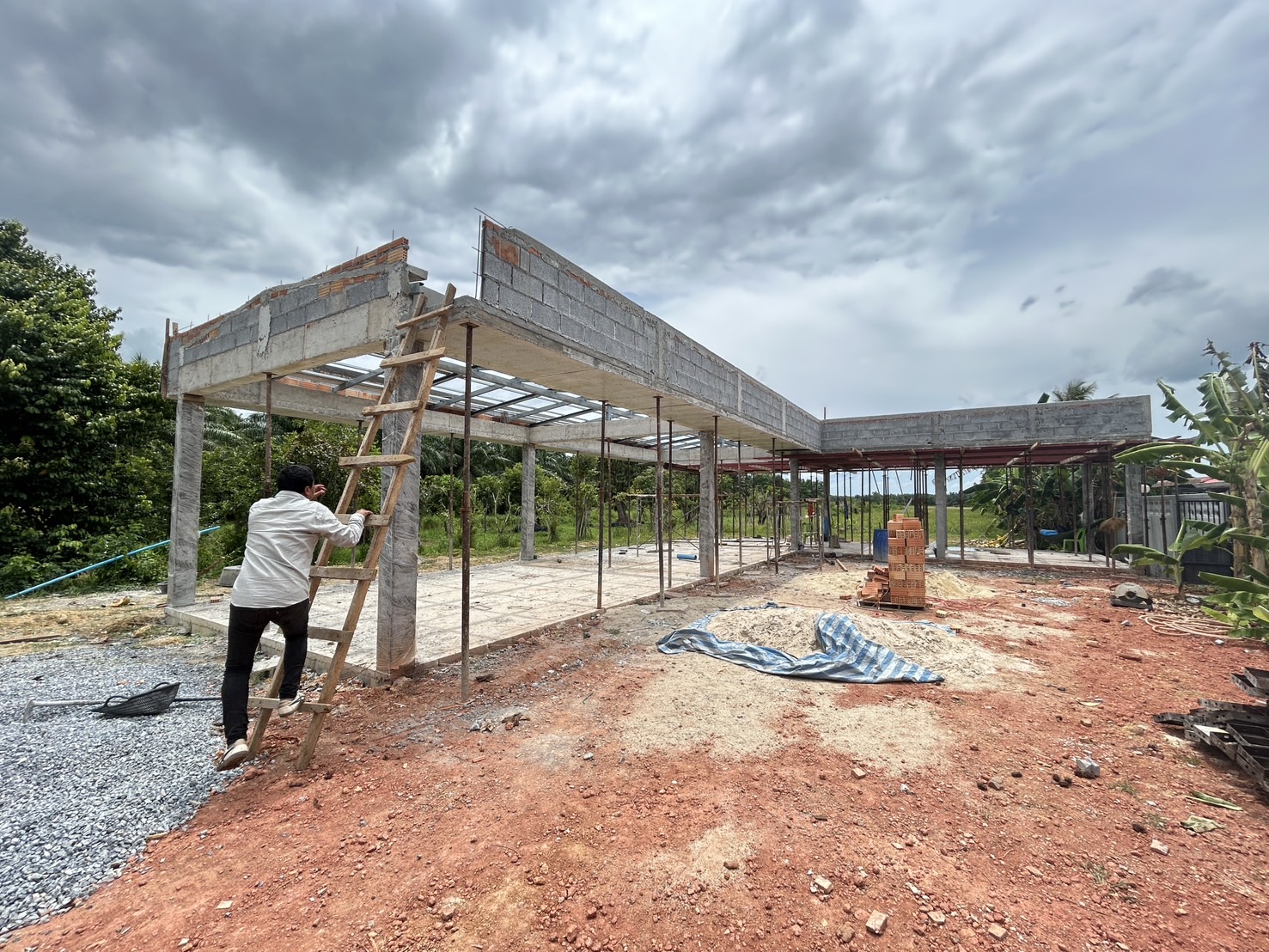 งานโรงจอดรถ k.กันติชา </br> ต.ชัยบุรี พัทลุง