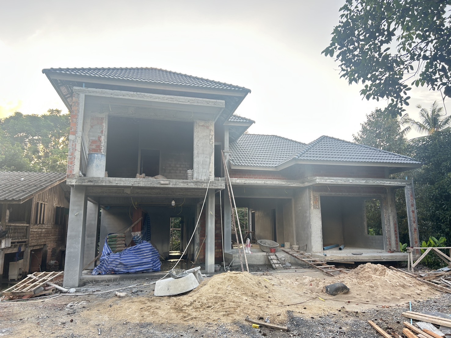 บ้าน คสล. 1 ชั้น คุณวิว </br> ชะอวด