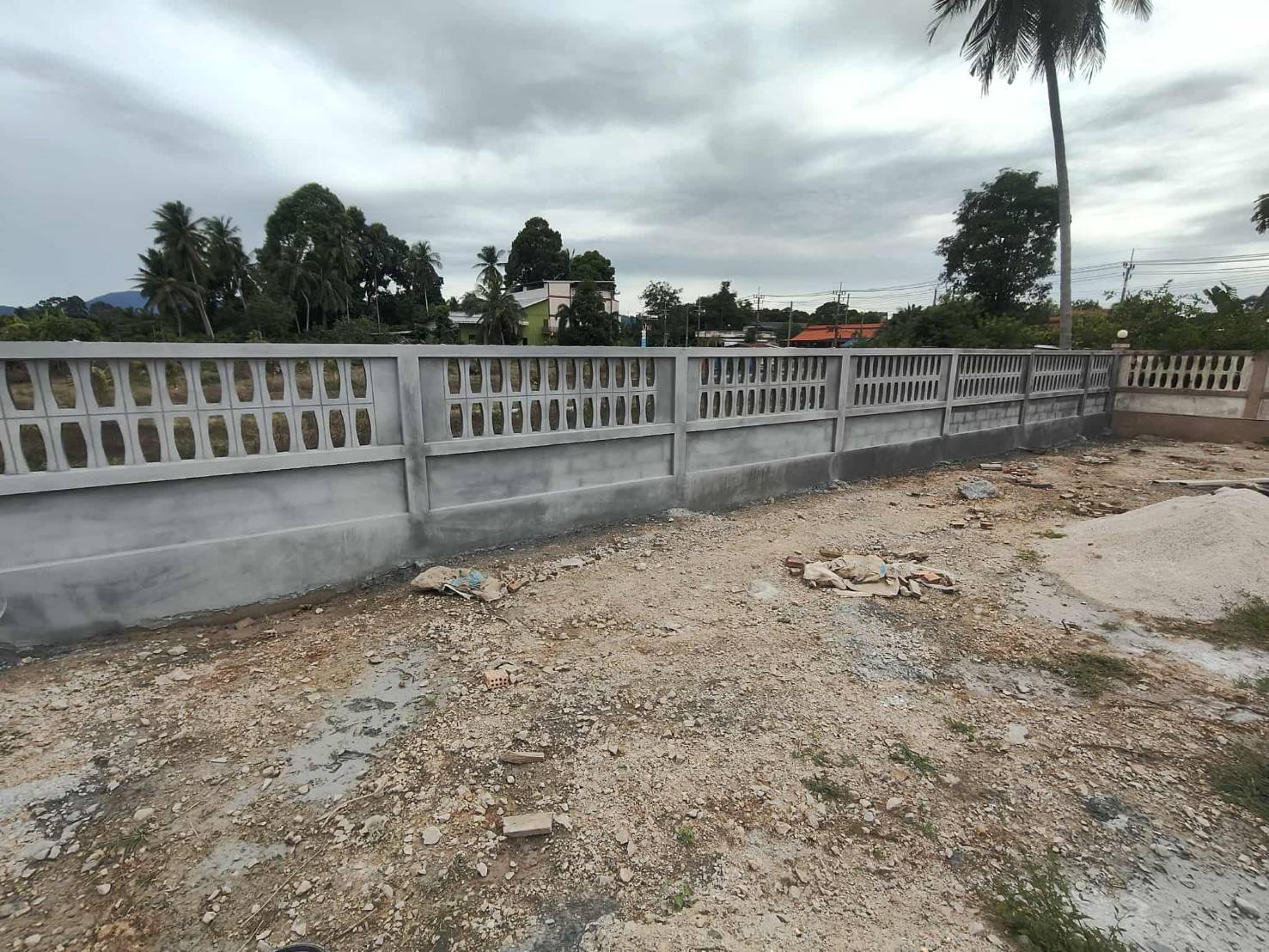งานกำแพงกันดิน </br>ขนอม