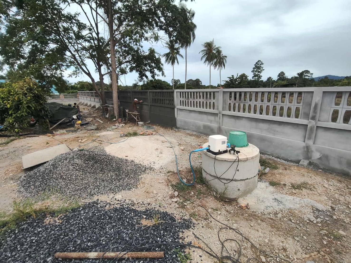 งานกำแพงกันดิน </br>ขนอม